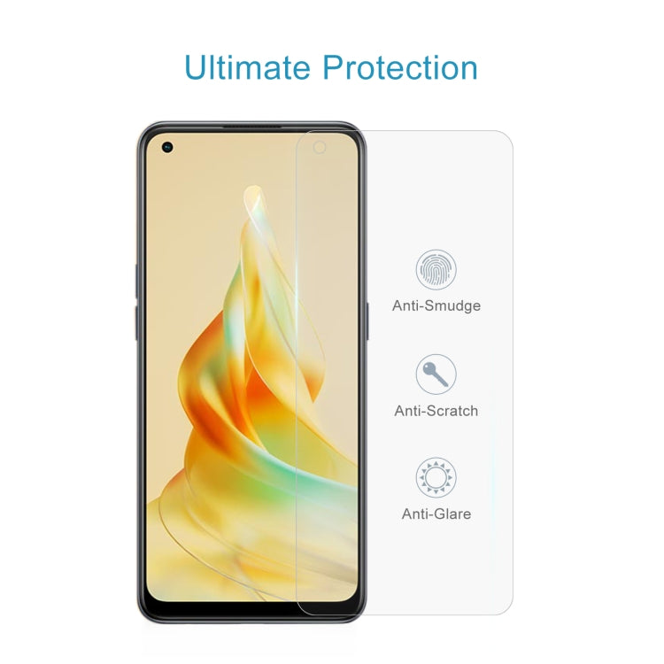 0.26mm 9H 2.5D Tempered Glass Film, For OPPO Reno8 T 4G (1 PC)