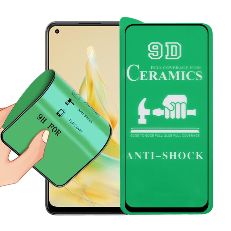 9D Full Screen Full Glue Ceramic Film, For OPPO Reno8 T 4G (1 PC)