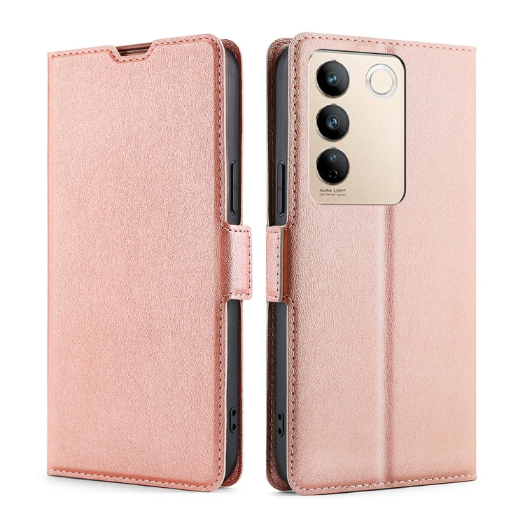 Ultra-thin Voltage Side Buckle Horizontal Flip Leather Phone Case