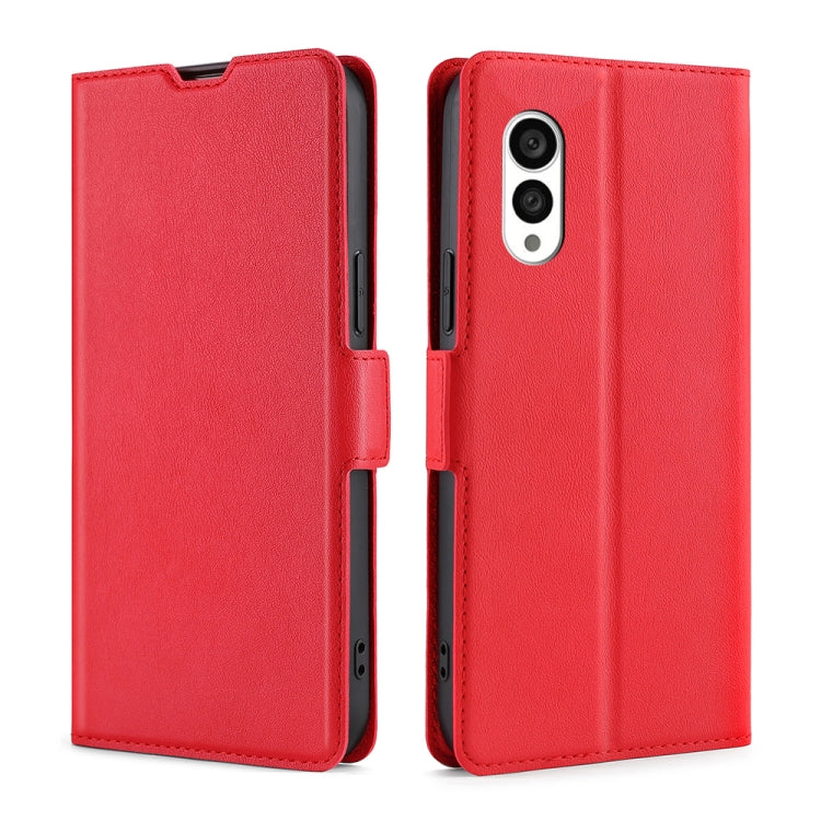 Ultra-thin Voltage Side Buckle Horizontal Flip Leather Phone Case