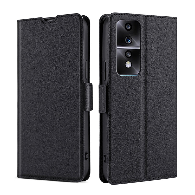 Ultra-thin Voltage Side Buckle Horizontal Flip Leather Phone Case