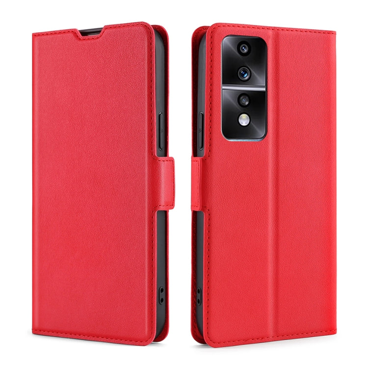 Ultra-thin Voltage Side Buckle Horizontal Flip Leather Phone Case