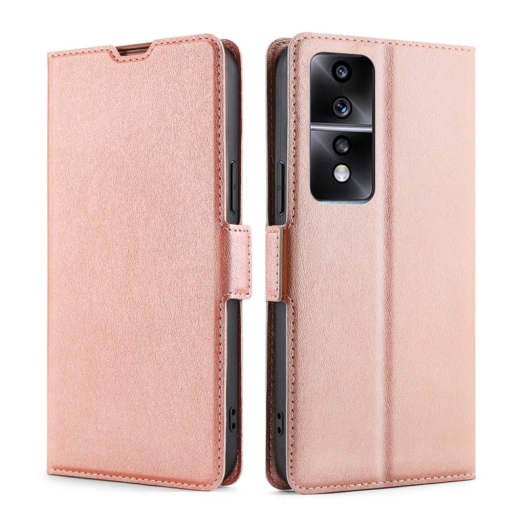 Ultra-thin Voltage Side Buckle Horizontal Flip Leather Phone Case