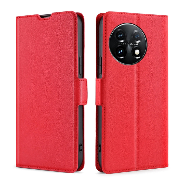 Ultra-thin Voltage Side Buckle Horizontal Flip Leather Phone Case