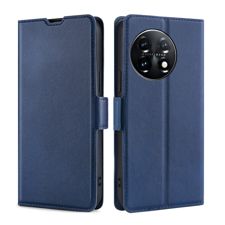 Ultra-thin Voltage Side Buckle Horizontal Flip Leather Phone Case