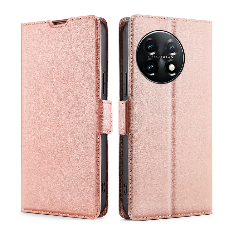 Ultra-thin Voltage Side Buckle Horizontal Flip Leather Phone Case