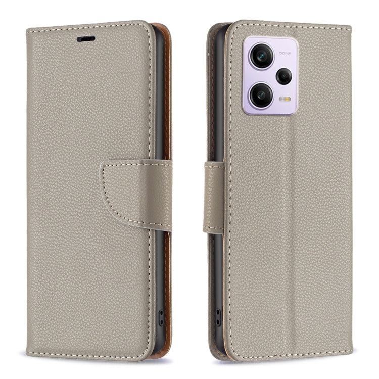 Litchi Texture Pure Color Leather Phone Case, For Xiaomi Redmi Note 12 Pro+ Global, For Xiaomi Redmi Note 12 Pro Global, For Xiaomi Redmi Note 12 Global