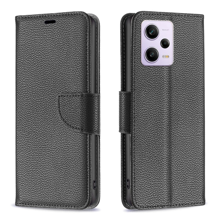 Litchi Texture Pure Color Leather Phone Case, For Xiaomi Redmi Note 12 Pro+ Global, For Xiaomi Redmi Note 12 Pro Global, For Xiaomi Redmi Note 12 Global