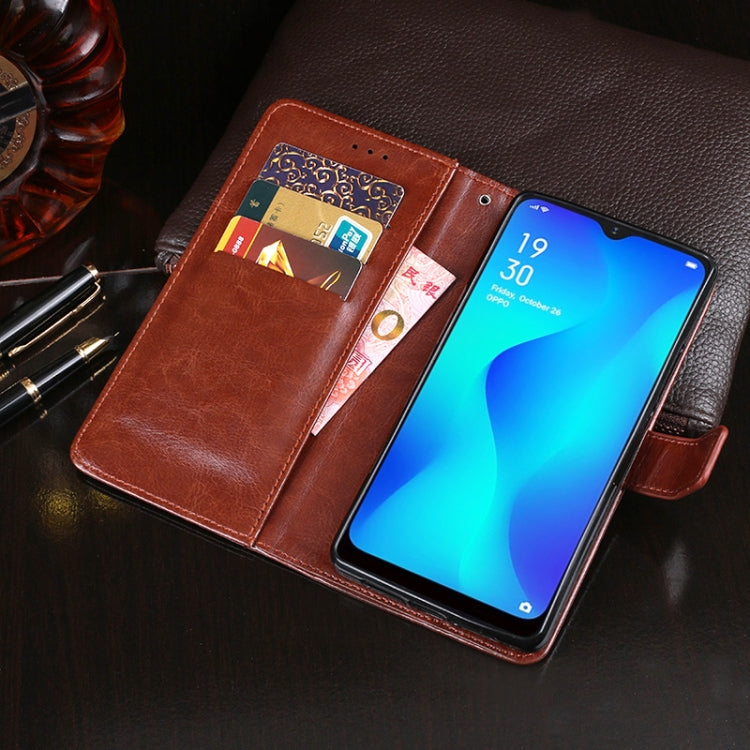 idewei Crazy Horse Texture Horizontal Flip Leather Case with Holder &amp; Card Slots &amp; Wallet, For OPPO A1K, For OPPO A3S, For OPPO A5 (2020), For OPPO A5s