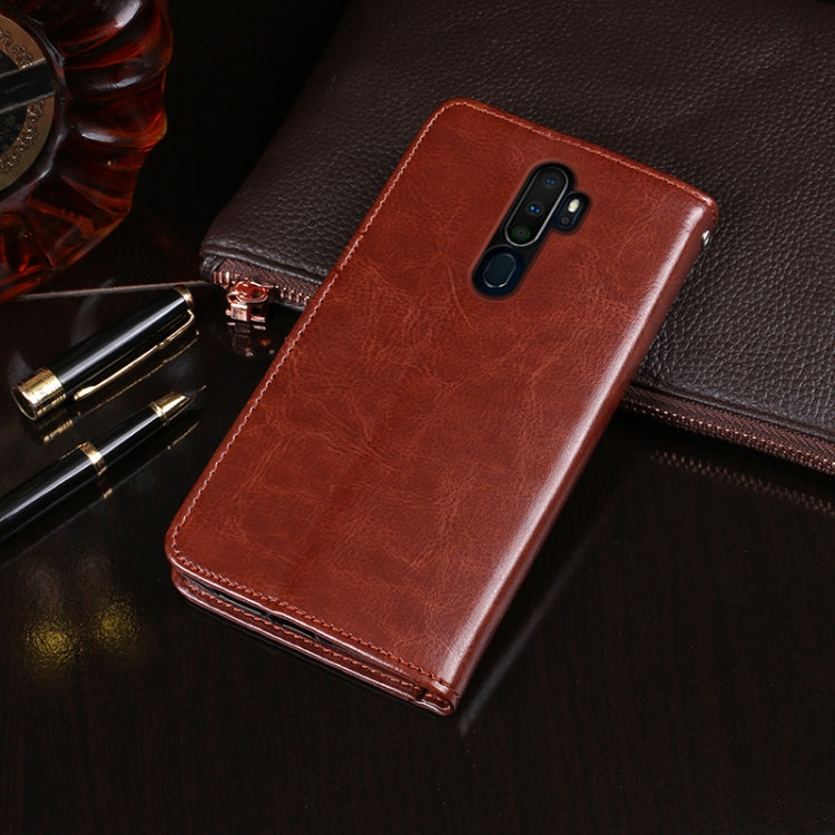 idewei Crazy Horse Texture Horizontal Flip Leather Case with Holder & Card Slots & Wallet, For OPPO A9 (2020), For OPPO A11, For OPPO A31 (2020), For OPPO AX5