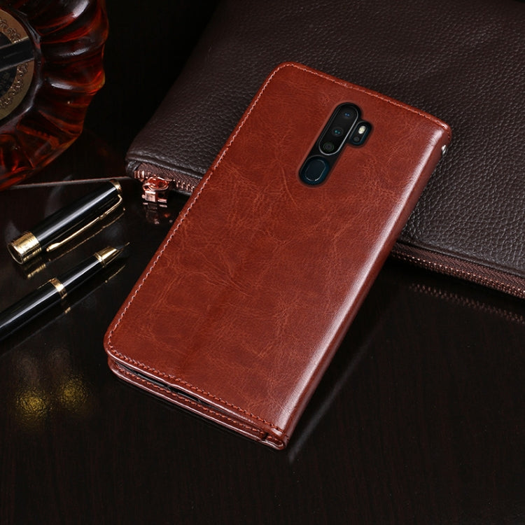 idewei Crazy Horse Texture Horizontal Flip Leather Case with Holder &amp; Card Slots &amp; Wallet, For OPPO AX7 Pro, For OPPO F11, For OPPO F11 Pro, For OPPO F15