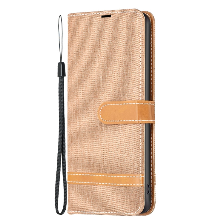 Color Block Denim Texture Leather Phone Case, For Xiaomi Redmi Note 12 Pro Global, For Xiaomi Redmi Note 12 Global