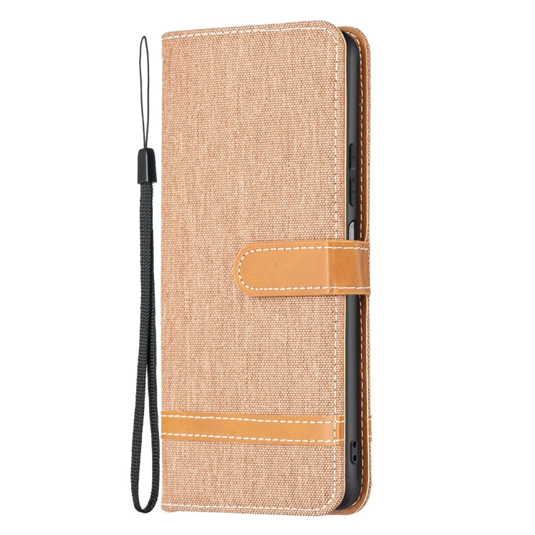 Color Block Denim Texture Leather Phone Case, For Xiaomi Redmi Note 12S 4G / Note 11, For Xiaomi Poco F5 5G / Redmi Note 12 Turbo