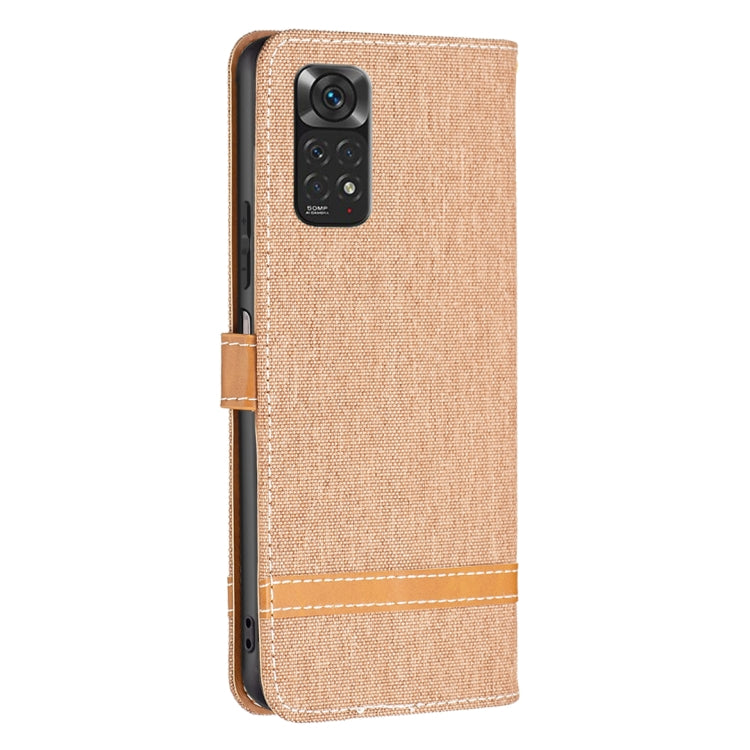 Color Block Denim Texture Leather Phone Case, For Xiaomi Redmi Note 12S 4G / Note 11, For Xiaomi Poco F5 5G / Redmi Note 12 Turbo