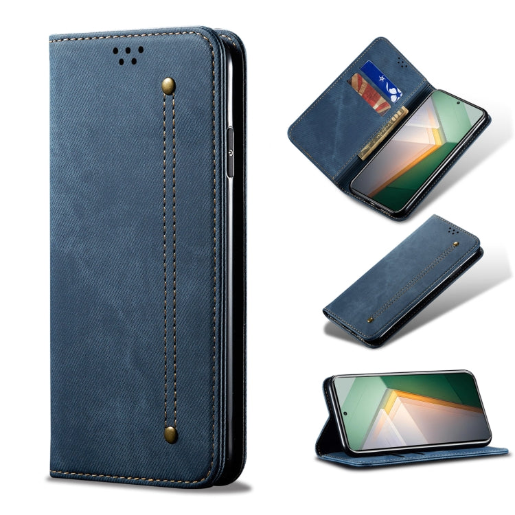 Denim Texture Flip Leather Phone Case