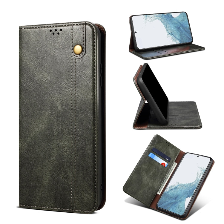 Oil Wax Crazy Horse Texture Leather Phone Case