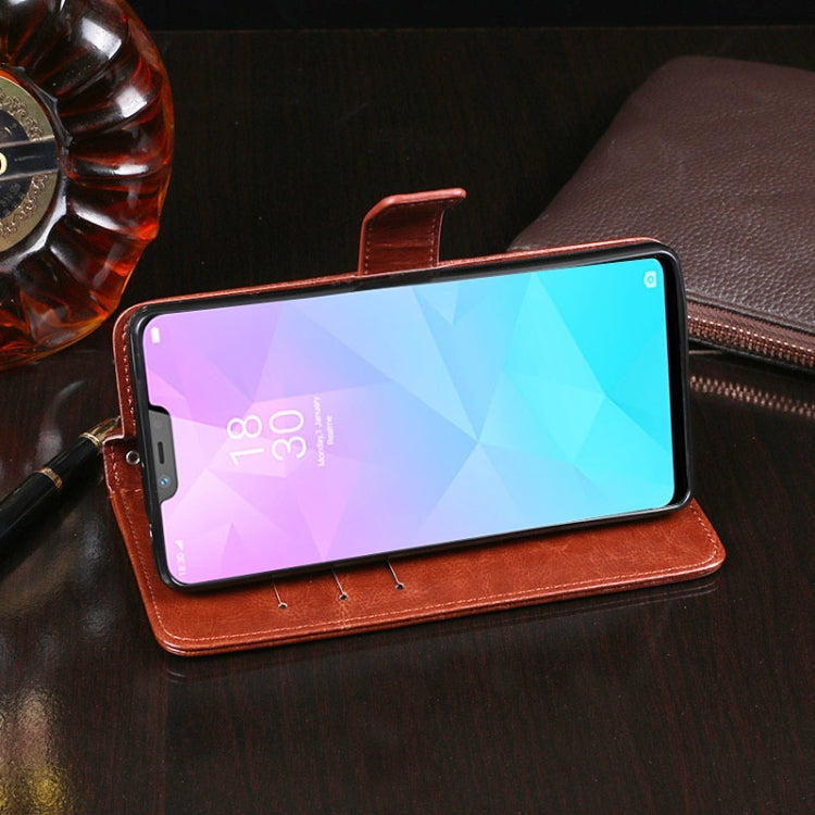 idewei Crazy Horse Texture Horizontal Flip Leather Case with Holder &amp; Card Slots &amp; Wallet, For OPPO R17, For OPPO R17 Pro, For OPPO Realme 2, For OPPO Realme 3