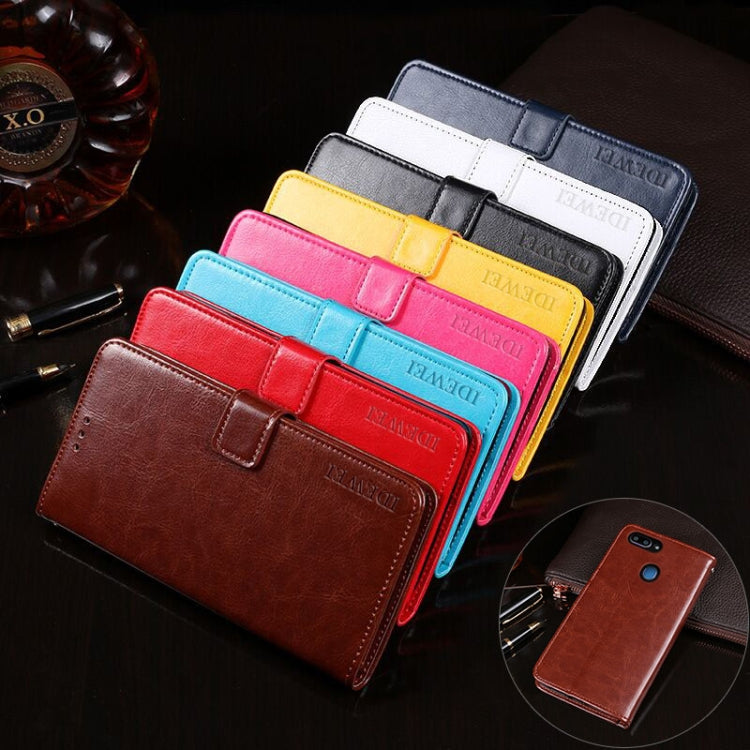 idewei Crazy Horse Texture Horizontal Flip Leather Case with Holder &amp; Card Slots &amp; Wallet, For OPPO R17, For OPPO R17 Pro, For OPPO Realme 2, For OPPO Realme 3