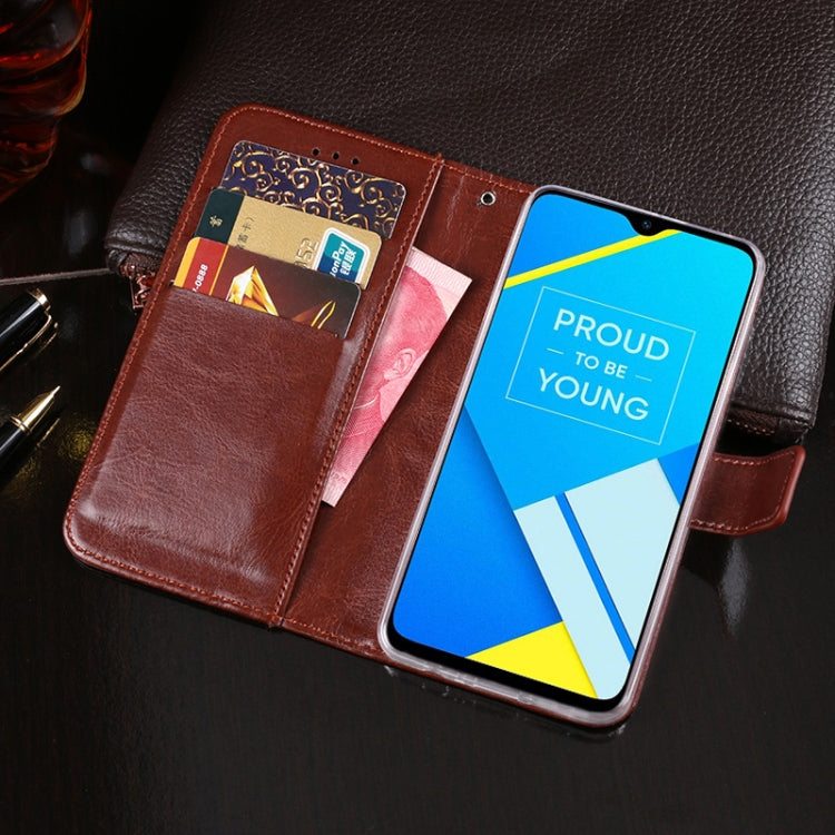 idewei Crazy Horse Texture Horizontal Flip Leather Case with Holder &amp; Card Slots &amp; Wallet, For OPPO Realme 5 / Realme 5s, For OPPO Realme C2, For OPPO Realme Q, For OPPO Realme