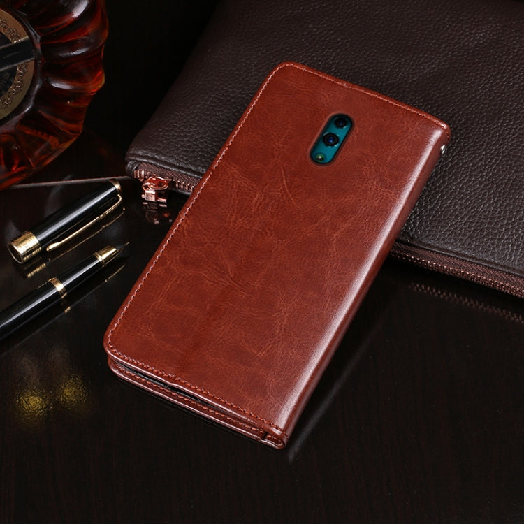 idewei Crazy Horse Texture Horizontal Flip Leather Case with Holder &amp; Card Slots &amp; Wallet, For OPPO Realme X50 5G, For OPPO Reno, For OPPO Reno2 Z, For OPPO Reno3
