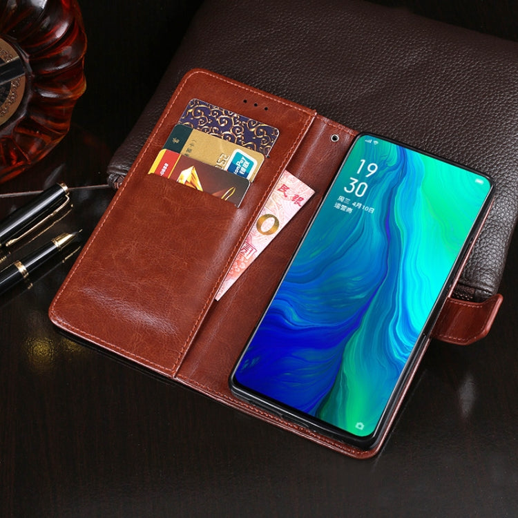 idewei Crazy Horse Texture Horizontal Flip Leather Case with Holder &amp; Card Slots &amp; Wallet, For OPPO Realme X50 5G, For OPPO Reno, For OPPO Reno2 Z, For OPPO Reno3