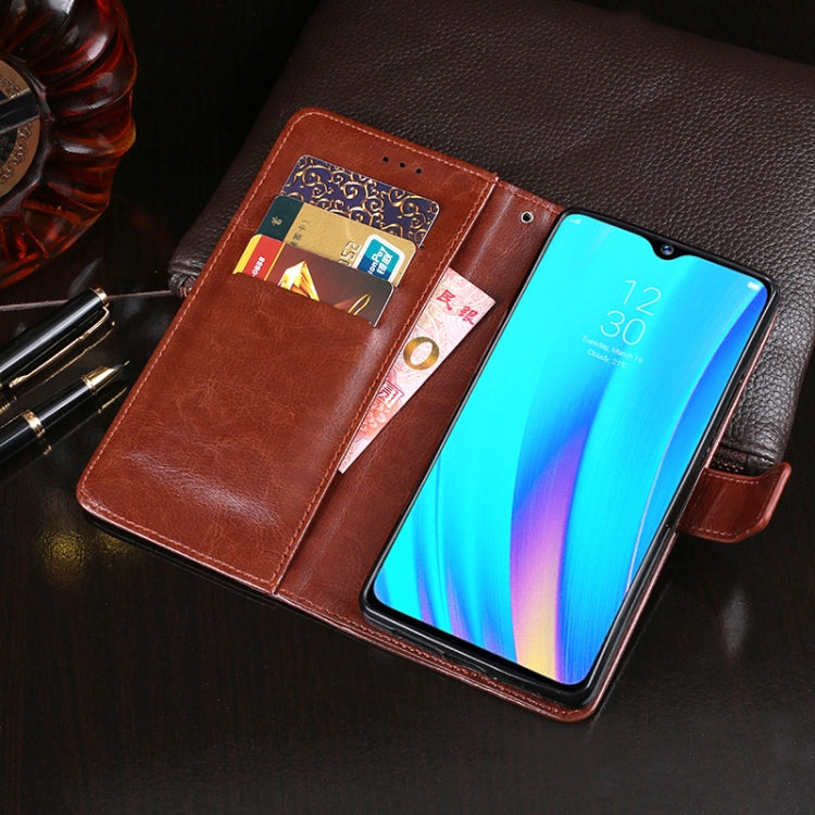 idewei Crazy Horse Texture Horizontal Flip Leather Case with Holder & Card Slots & Wallet, For OPPO Realme 3 Pro, For OPPO Realme 5 Pro, For OPPO Realme X2