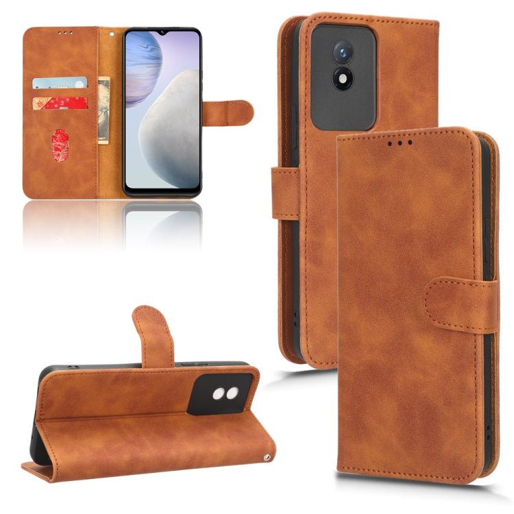 Skin Feel Magnetic Flip Leather Phone Case, For vivo Y02 4G, For Honor 80 GT, For Motorola Moto X40, For Xiaomi Redmi K60E 5G, For ZTE nubia Red Magic 8 Pro 5G