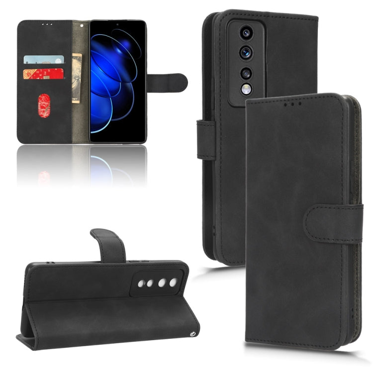 Skin Feel Magnetic Flip Leather Phone Case, For vivo Y02 4G, For Honor 80 GT, For Motorola Moto X40, For Xiaomi Redmi K60E 5G, For ZTE nubia Red Magic 8 Pro 5G