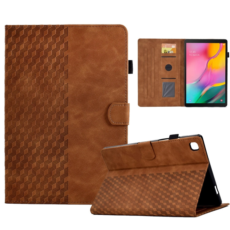 For Samsung Galaxy Tab A 10.1 T510 / T515 2019 Rhombus Embossed Leather Tablet Case, For Samsung Galaxy Tab A 10.1 T510 / T515 2019