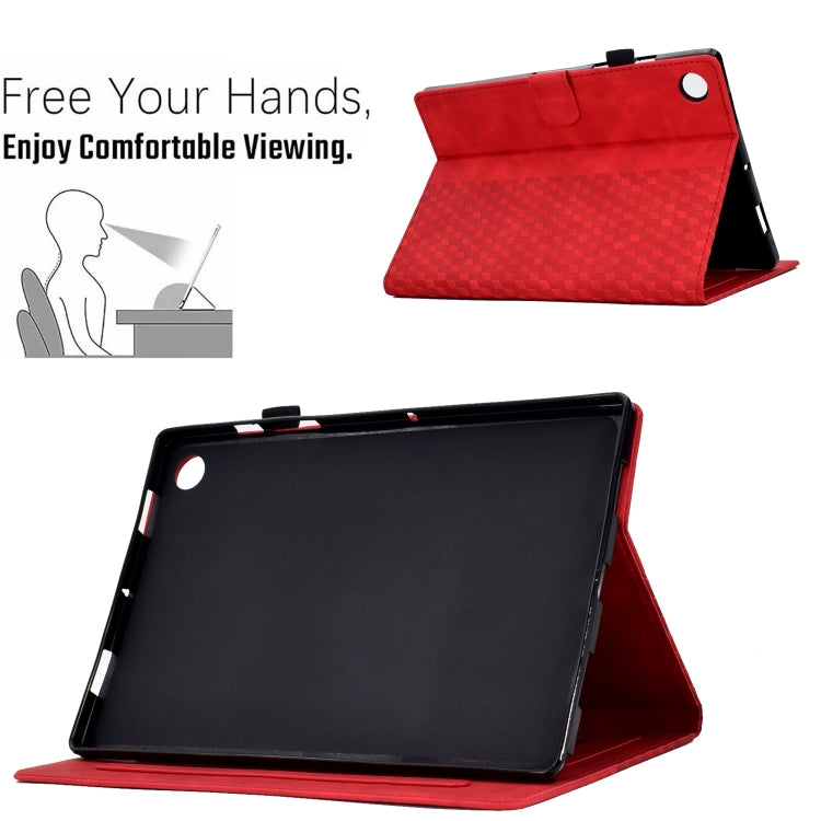 For Samsung Galaxy Tab A8 10.5 X200 / X205 Rhombus Embossed Leather Smart Tablet Case, For Samsung Galaxy Tab A8 10.5 X200 / X205