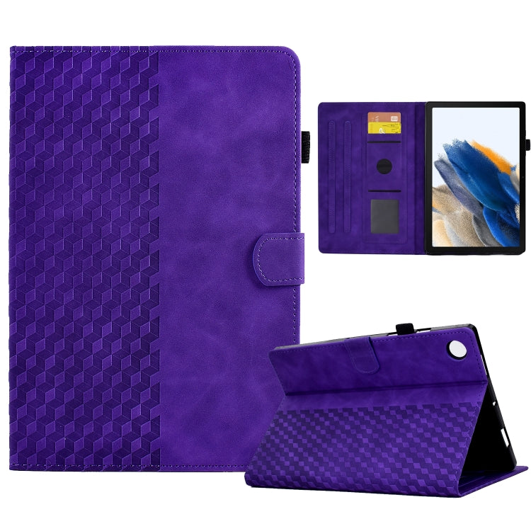 For Samsung Galaxy Tab A8 10.5 X200 / X205 Rhombus Embossed Leather Smart Tablet Case, For Samsung Galaxy Tab A8 10.5 X200 / X205