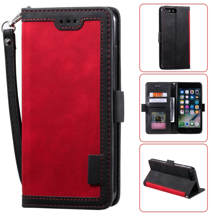 Retro Splicing Horizontal Flip Leather Case with Card Slots & Holder & Wallet, For Huawei P40 Pro, For Huawei P40, For Huawei Y6(2019), For Huawei Y7(2019), For iPhone 7 Plus / 8 Plus