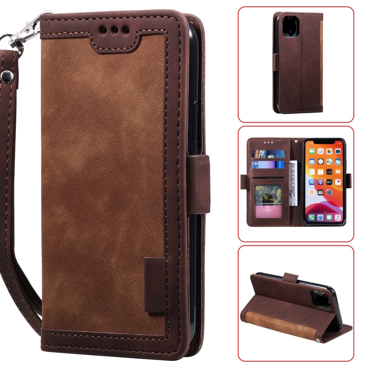 Retro Splicing Horizontal Flip Leather Case with Card Slots & Holder & Wallet, For iPhone 11 Pro Max, For iPhone 11 Pro, For iPhone 11, For iPhone 6, For iPhone XS Max