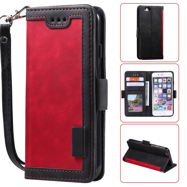 Retro Splicing Horizontal Flip Leather Case with Card Slots &amp; Holder &amp; Wallet, For iPhone 6 Plus, For iPhone SE 2022 / SE 2020 / 8 / 7, For iPhone X / XS, For iPhone XR, For Xiaomi Redmi K20