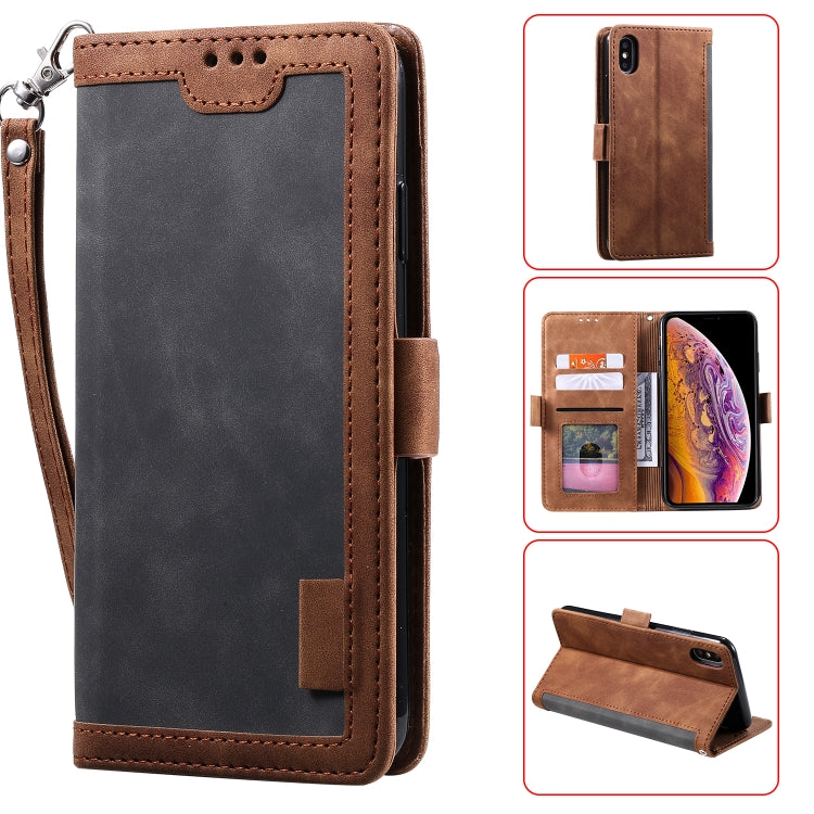 Retro Splicing Horizontal Flip Leather Case with Card Slots &amp; Holder &amp; Wallet, For iPhone 6 Plus, For iPhone SE 2022 / SE 2020 / 8 / 7, For iPhone X / XS, For iPhone XR, For Xiaomi Redmi K20