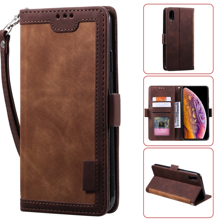 Retro Splicing Horizontal Flip Leather Case with Card Slots &amp; Holder &amp; Wallet, For iPhone 6 Plus, For iPhone SE 2022 / SE 2020 / 8 / 7, For iPhone X / XS, For iPhone XR, For Xiaomi Redmi K20