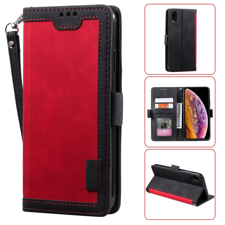 Retro Splicing Horizontal Flip Leather Case with Card Slots &amp; Holder &amp; Wallet, For iPhone 6 Plus, For iPhone SE 2022 / SE 2020 / 8 / 7, For iPhone X / XS, For iPhone XR, For Xiaomi Redmi K20