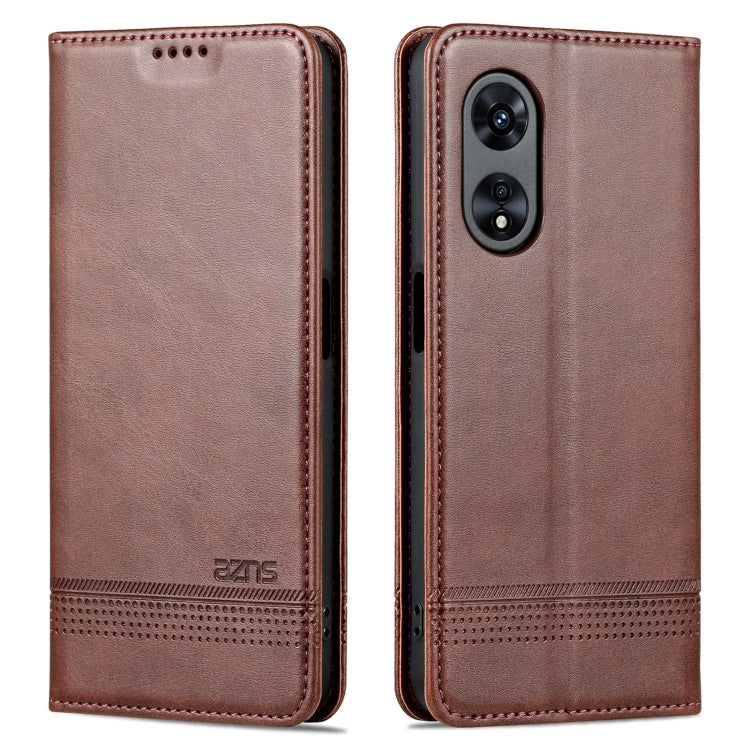 AZNS Magnetic Calf Texture Flip Leather Phone Case, For OPPO A58 5G / A58X / A78, For vivo S16 / S16 Pro