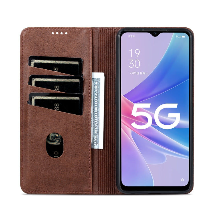 AZNS Magnetic Calf Texture Flip Leather Phone Case