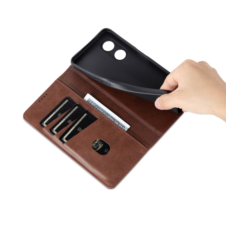 AZNS Magnetic Calf Texture Flip Leather Phone Case