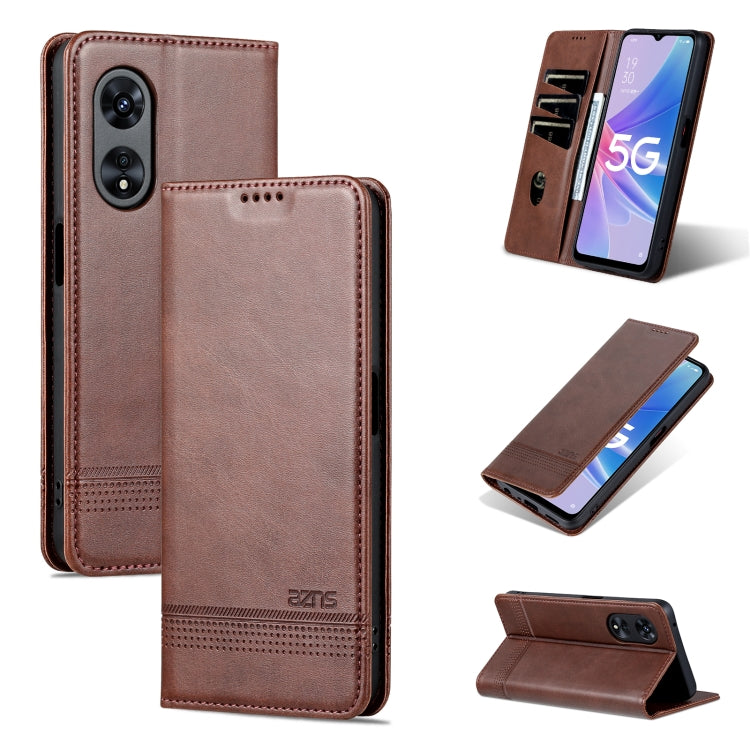 AZNS Magnetic Calf Texture Flip Leather Phone Case