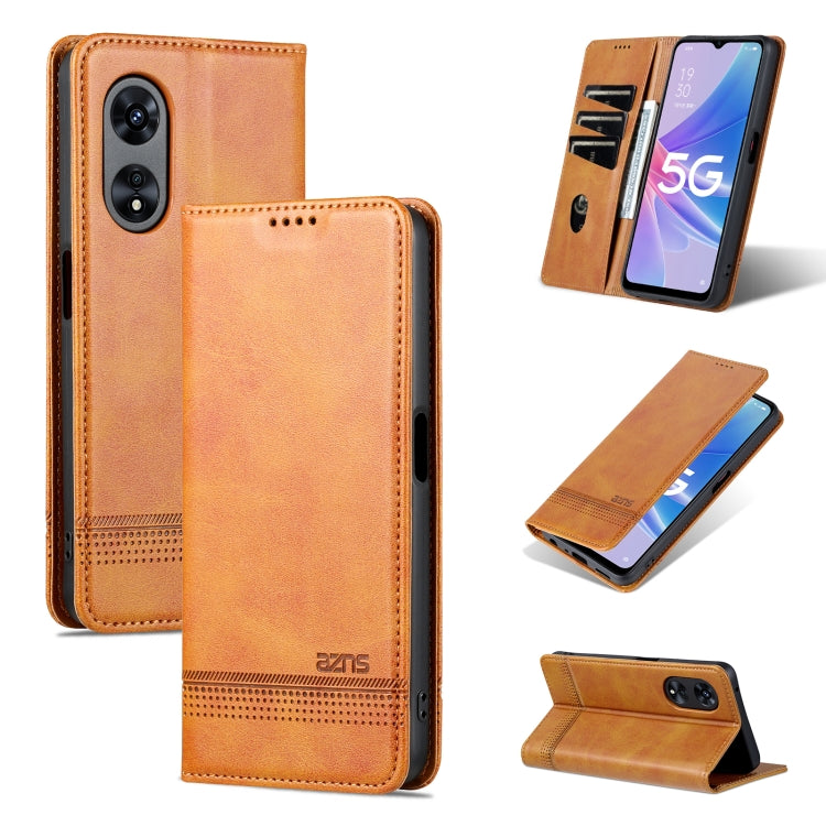 AZNS Magnetic Calf Texture Flip Leather Phone Case, For OPPO A58 5G / A58X / A78, For vivo S16 / S16 Pro