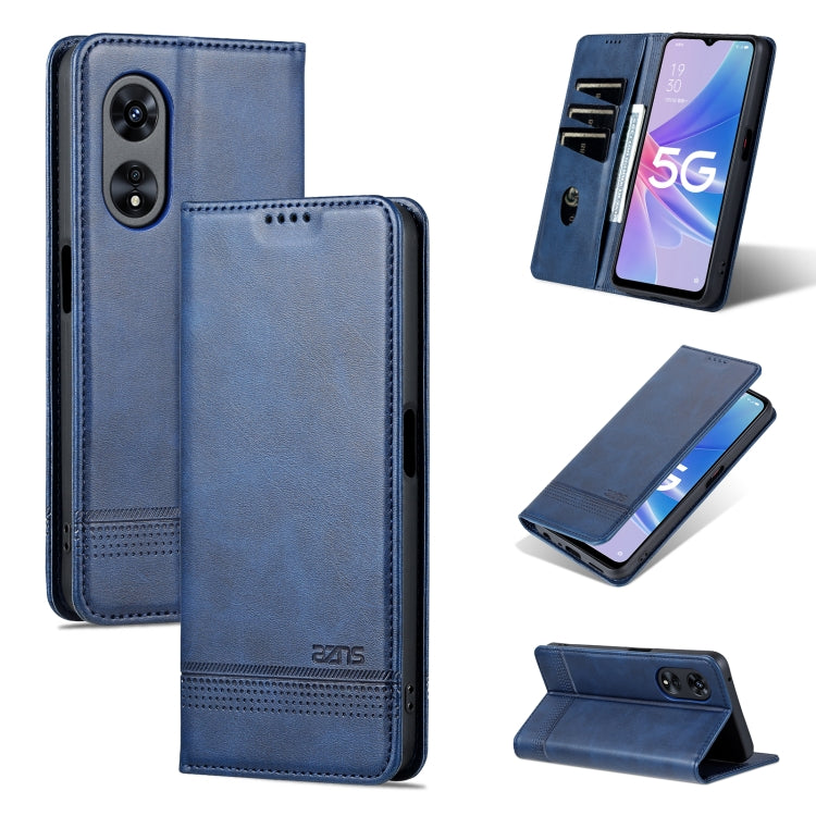 AZNS Magnetic Calf Texture Flip Leather Phone Case, For OPPO A58 5G / A58X / A78, For vivo S16 / S16 Pro