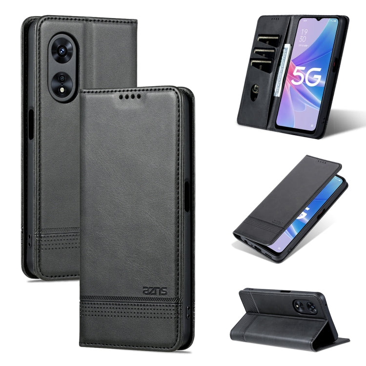 AZNS Magnetic Calf Texture Flip Leather Phone Case, For OPPO A58 5G / A58X / A78, For vivo S16 / S16 Pro