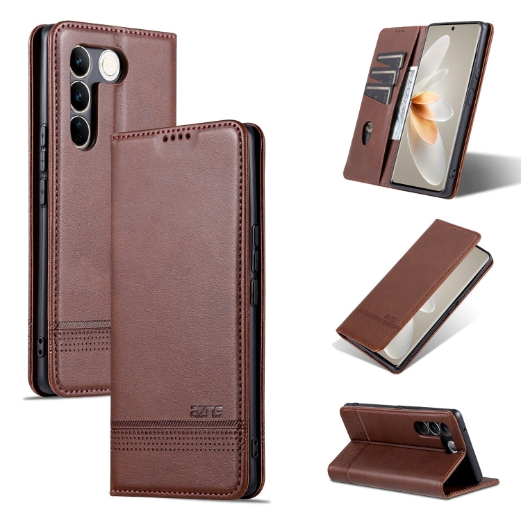 AZNS Magnetic Calf Texture Flip Leather Phone Case