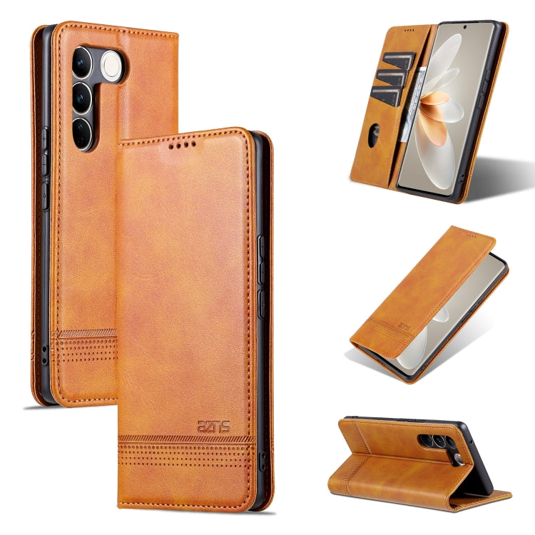 AZNS Magnetic Calf Texture Flip Leather Phone Case