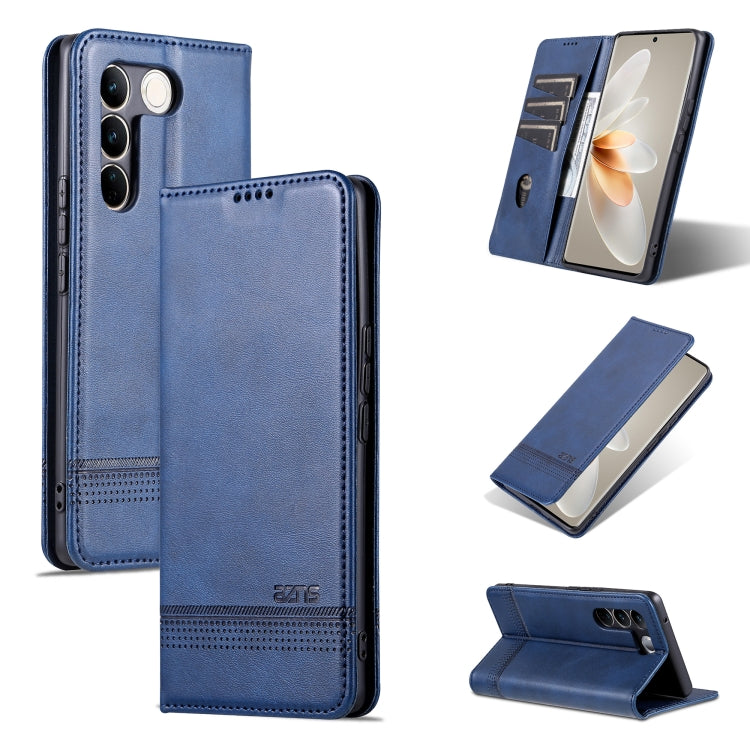 AZNS Magnetic Calf Texture Flip Leather Phone Case, For OPPO A58 5G / A58X / A78, For vivo S16 / S16 Pro