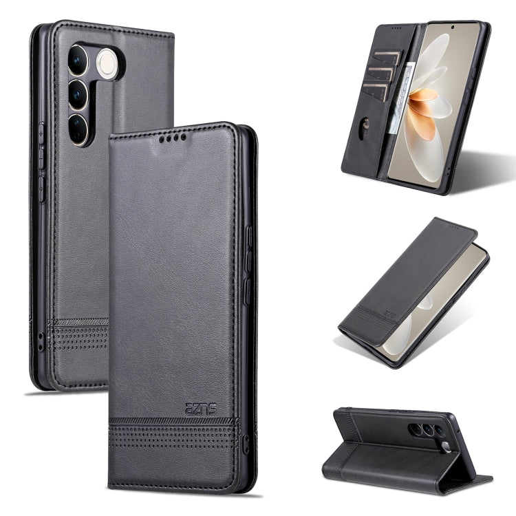 AZNS Magnetic Calf Texture Flip Leather Phone Case, For OPPO A58 5G / A58X / A78, For vivo S16 / S16 Pro