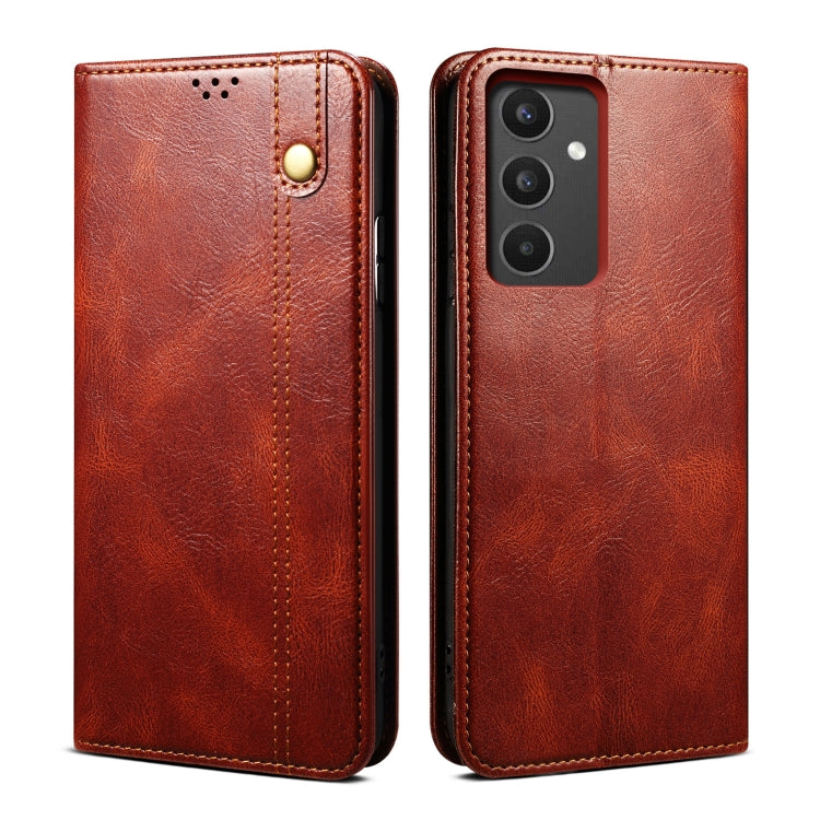 Oil Wax Crazy Horse Texture Leather Phone Case, For vivo S16 Pro / S16, For vivo S16e, For vivo V27, For Samsung Galaxy A34 5G