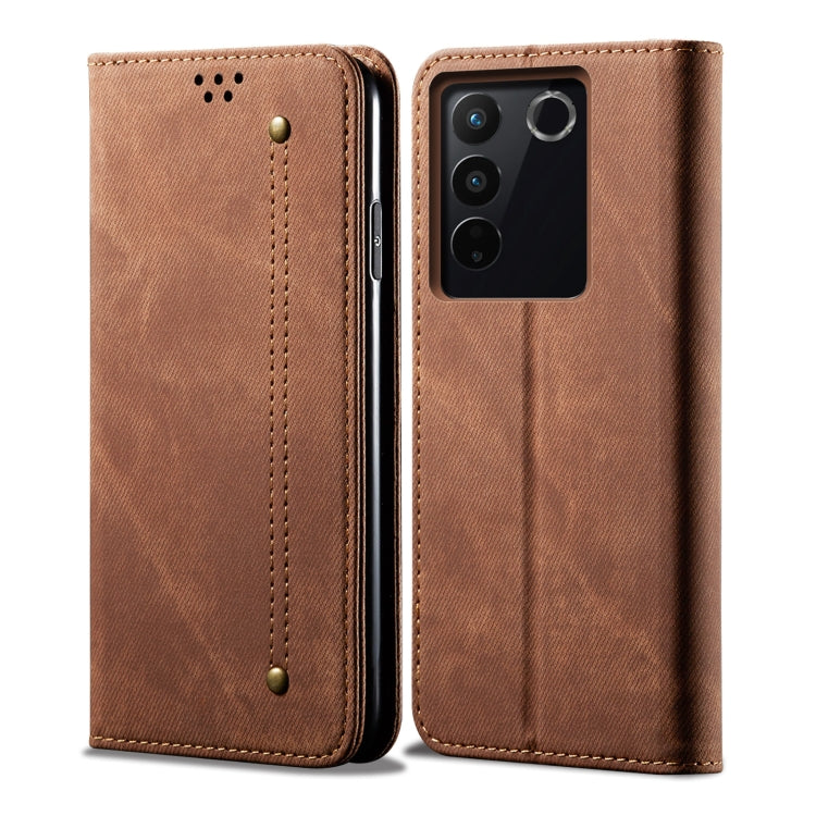 Denim Texture Leather Phone Case, For vivo S16 Pro / S16, For vivo S16e, For vivo V27, For Samsung Galaxy A34 5G